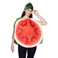 thumbnail image 2 of Adult Watermelon Slice Halloween Costume Jumpsuit with Matching Hat, Halloween Cosplay Costumes Fresh Fruit Role Play Outfit for Themed Parties, Stage Events and Carnival, 2 of 6