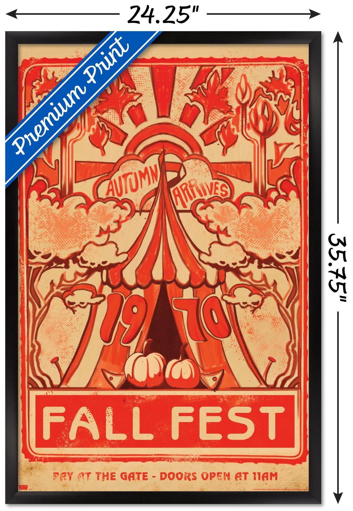 Five Nights at Freddy's: Help Wanted 2 - Fall Fest Wall Poster, 22.375" x 34" Framed