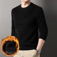thumbnail image 4 of Blusas y camisas de manga larga con cuello redondo para hombre, moda informal, color liso, cuello redondo, manga larga, abrigo holgado, abrigo de poliéster para hombre, 4 of 5
