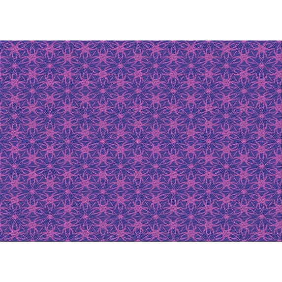 Ahgly Company Indoor Rectangle Patterned Purple Amethyst Purple Area Rugs, 7' x 9'