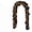 Black A, variant on Halloween Pumpkin Maple Leaf Garland with Lights, 6.56ft Black Artificial Vine Garland with Warm LED Jack-o'-Lanterns, Spooky-Cozy Hanging Decor for Mantel, Door & Party