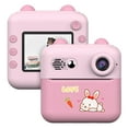 thumbnail image 1 of For 1080P  Print Camera Portable Mini Photo Printer for Children with 1200W Camera 2.4'' Screen with 1 Print Paper Roll Suitable for Journal Notes Memo Birthday Gift Girls, 1 of 7