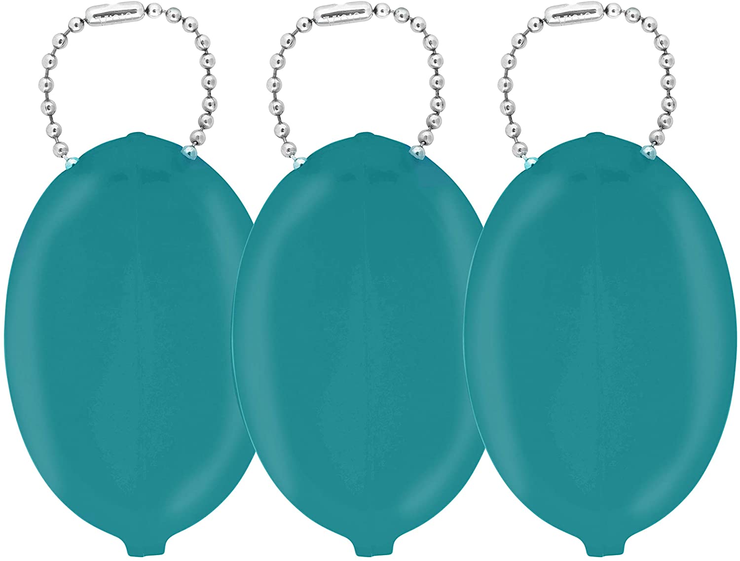 Oval Rubber Coin Purse Change Holder Made in U.S.A. For Men/Woman With