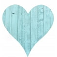 thumbnail image 1 of homeroots Décor à la Maison 384906 18" Rustique Ferme Turquoise Coeur en Bois, 1 of 1