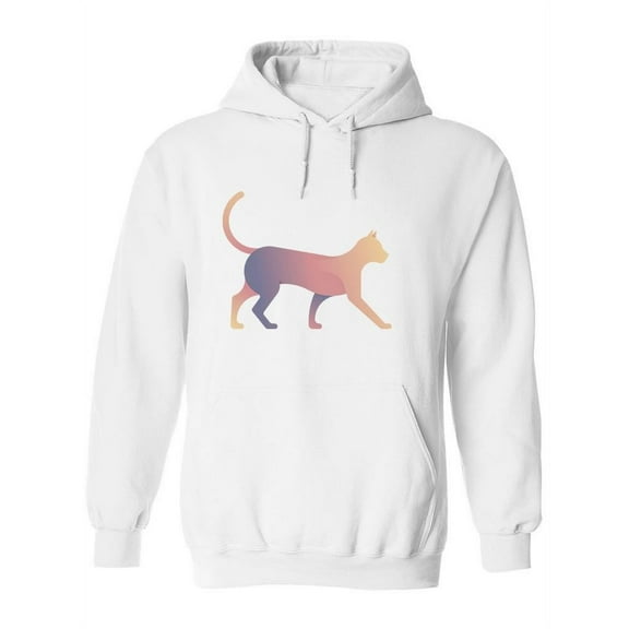 Pastel Colorful Cat Hoodie Women -Image by Shutterstock, Female XX-Large