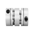 thumbnail image 4 of 12mmx15mm Clamp Tight Motor Shaft 2 Diaphragm Coupling Coupler, 4 of 5