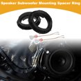 thumbnail image 2 of Anillo Espaciador de Altavoz Único Bargains Adaptador de Espaciador de Tweeter para Automóvil Volkswagen Excelle Puertas Delanteras y Traseras ABS Negro con Arnés de Cableado de Audio Impermeable, 2 of 7