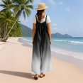 thumbnail image 6 of Women's Summer Ombre Gradient Jumpsuit, Casual Wide Leg Bib Overalls with Pockets, Loose Fit Sleeveless Boho Rompers Long Pants, 6 of 7
