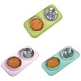 thumbnail image 2 of Ensemble de Bol pour Chat Bol d'Eau pour Chaton avec Tapis Antidérapant, 2 of 10