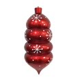 thumbnail image 1 of Vickerman MC180103 21.5 in. Red Candy Droplet White Snowflake Ornament, 1 of 2