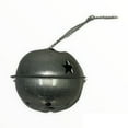 thumbnail image 2 of Momentum Brand Happy Holiday 1.5" Bell Ornaments; 8 Pieces Silver Color, 2 of 3