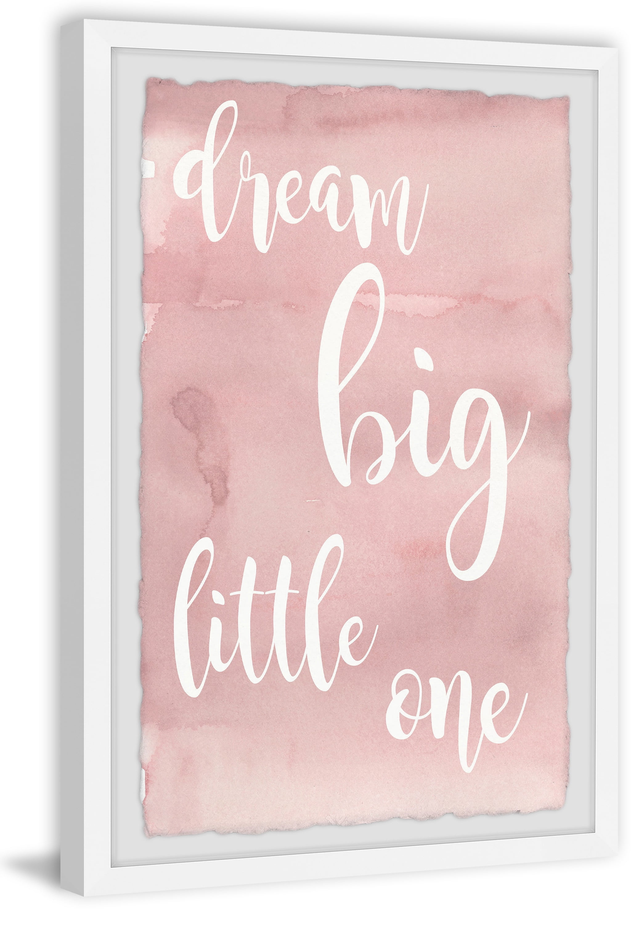 Marmont Hill Pink Dream Big Little One Framed Wall Art