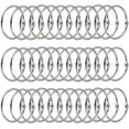 thumbnail image 1 of Book Rings, Binder Rings, 100 Pcs Metallic Rings Notepad Key Rings Hinged Rings For Albums Scrapbooks Metal Shower(25mm), 1 of 5