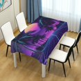 thumbnail image 4 of Yayeee Tablecloths 60" x 120" Rectangle Wrinkle Resistant Party Table Cover, Green Digital Art, 4 of 8