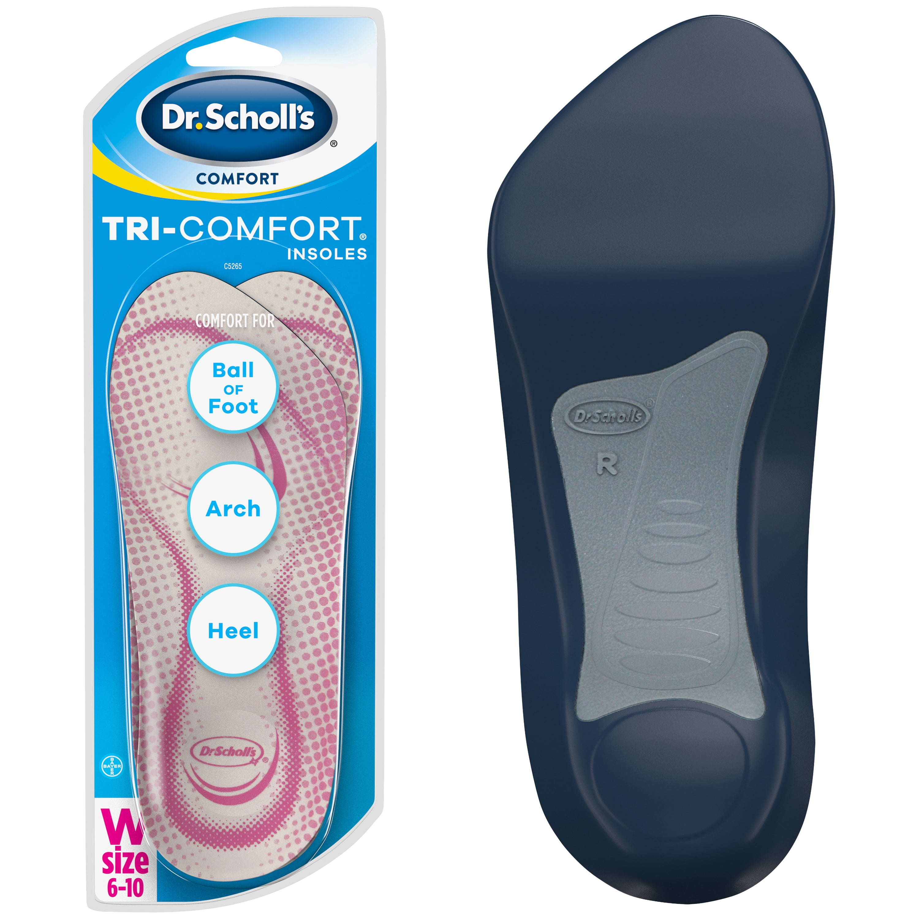 2 Pack Dr. Scholl’s Tri-Comfort Shoe Insoles for Women (6-10) Inserts ...