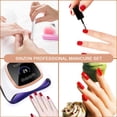 thumbnail image 5 of Lámpara UV para uñas, secador de uñas profesional automático UV LED de 168 W, secado rápido, 42 LED, pantalla LCD grande, 4 temporizadores (30/60/90/120 s) para esmaltes semipermanentes, gel y esmalte, 5 of 5