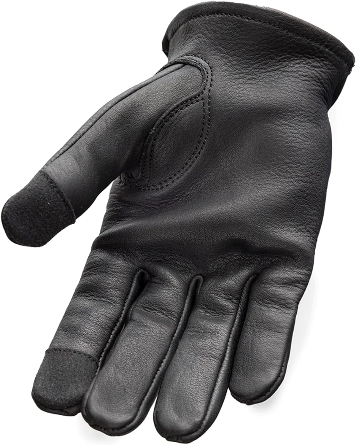 First Mfg Co - Roper - Women's Motorcycle Biker Riding Leather Gloves - Black - Large