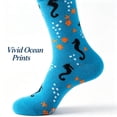 thumbnail image 4 of TELOLY 5Pairs Cute Socks,Sweat-Wicking Odor-Free Womens Crew Socks,Mid-Calf Length Long Socks, 4 of 7