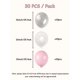 thumbnail image 2 of 30pcs Transparent Latex Balloons With Star Print Party Balloons For Birthday Wedding Graduation School Reunion Decoration, 2 of 2
