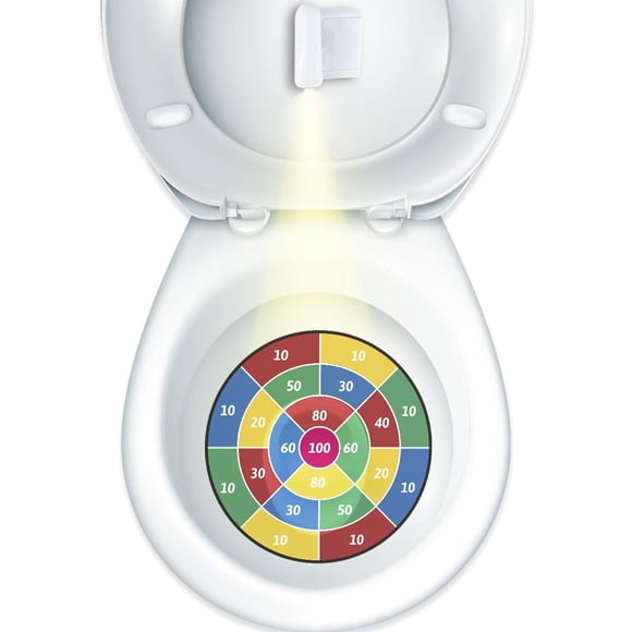 Objetivo de Dardos para Entrenamiento de Orinal con Luz para Inodoro Faivykyd