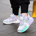 thumbnail image 5 of Willtoo Girls Kid's Butterfly Running Sneaker Tennis Mesh Athletic School Gym Lace-up Back to School Walking Shoes, 5 of 6