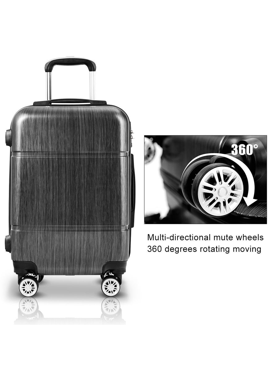 Secure TSA Lock Trolley Telescopic Handle Suitcase PC Luggage 20 24 28/" Unisex