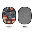 thumbnail image 2 of Pofeuu Vintage American Flag Elephant Print Silicone Pot Mat Mitten With Hanging Loop Heat Resistant Oven Mitts Non-Slip Bbq Baking Smoking Potholders, 2 of 7