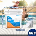 UTIKEM 10 Pounds 3" Stabilized Chlorine Tabs for Swimming Pools, Hot