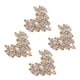 thumbnail image 4 of Golden Heart Shape Nail Art Accessory for Manicure Decoration Made of Synthetic Material 4 Pieces, 4 of 5