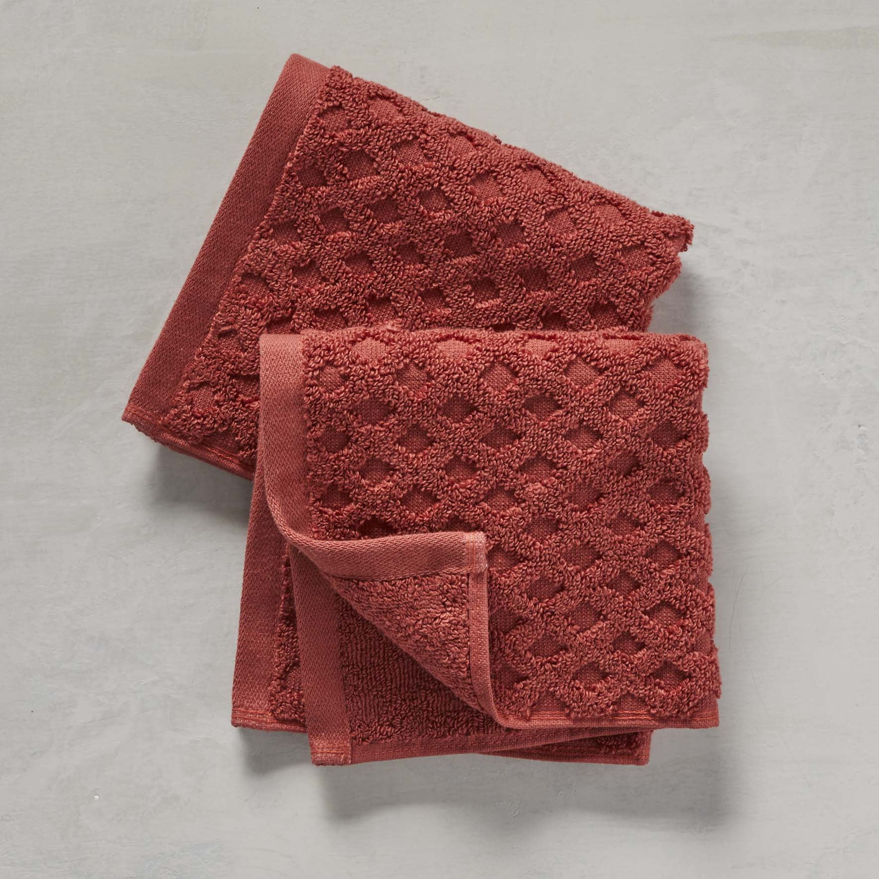 Better Homes & Gardens Signature Soft Textured 6 Piece Washcloth, Pink/White