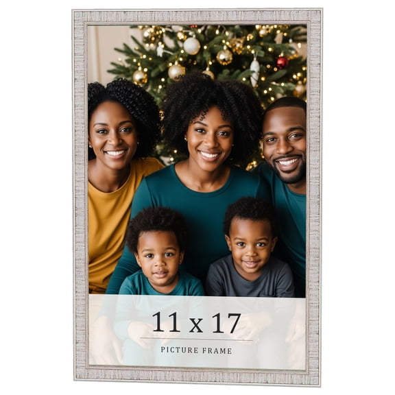 11x17 Frame White Real Wood Picture Frame Width 0.75 inches | Interior Frame Depth 0.5 inches |