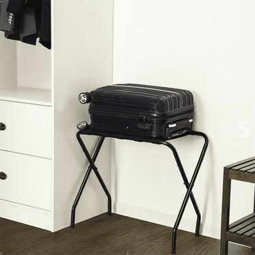 680*400*560MM Portable Metal Luggage Rack Black