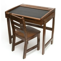 Lipper International Chalkboard Kids Desk And Chair Set Walmart Com