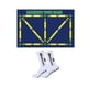 thumbnail image 3 of Colchoneta de entrenamiento con pisadas para fútbol, ​​accesorios para equipos de manejo de balón y ritmo de entrenamiento con calcetines, 3 of 9