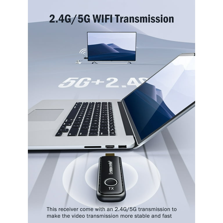 Lemorele Wireless HDMI Transmitter and Receiver, 1080P 50M