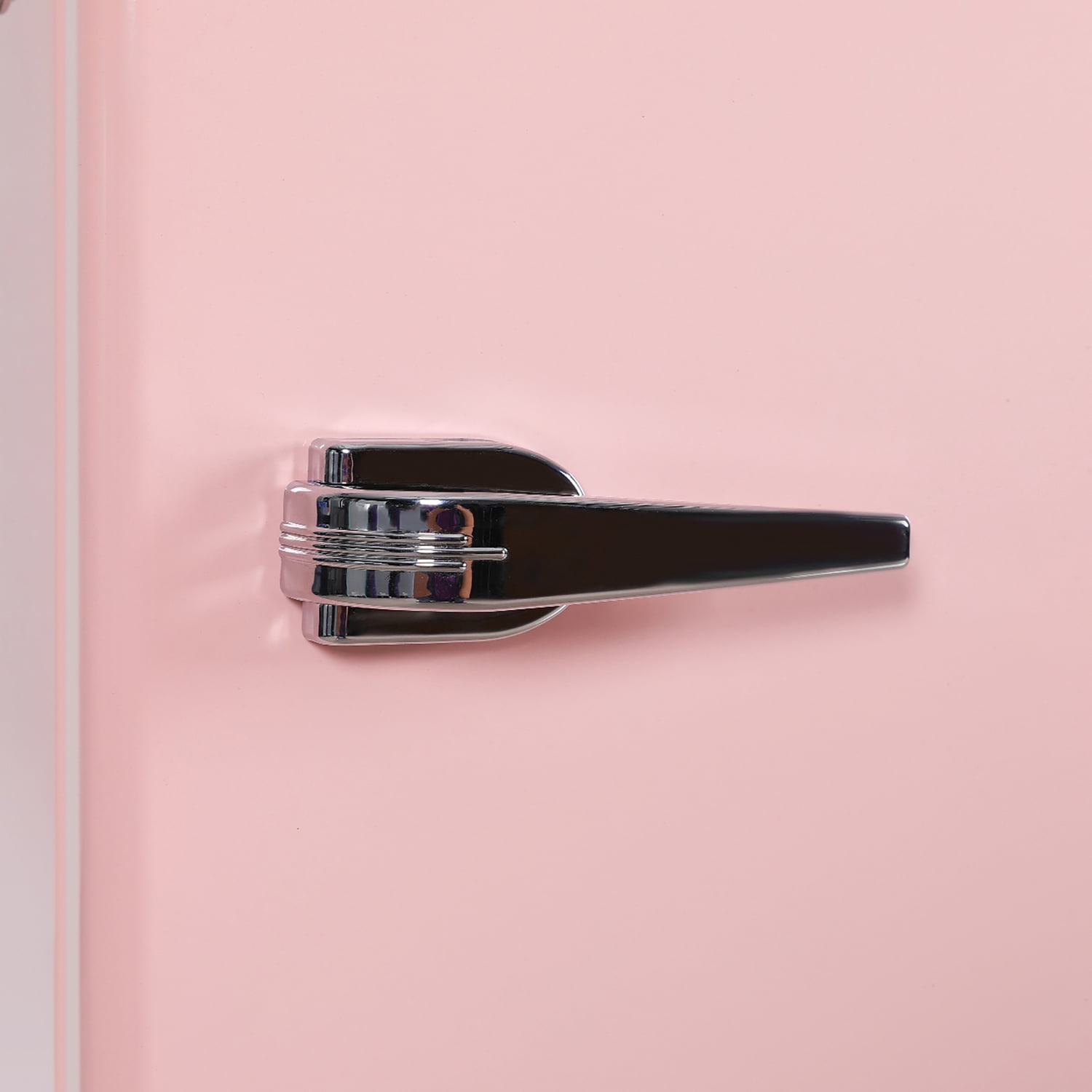 Frigidaire EFR376 C PINK 3 2 Cu Ft 65 Watt Retro Bar Fridge with Side Bottle Opener Pink