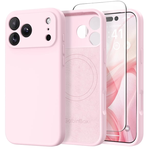 Funda magnética GolbinBox para iPhone 17 Pro, rosa
