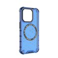 thumbnail image 3 of 2-in-1 Magnetic Phone Case for iPhone 15 Pro, [Anti-fall] [Compatible with MagSafe] Shockproof Translucent Honeycomb Pattern Back Ultra Slim Protective Case for iPhone 15 Pro,Blue, 3 of 11