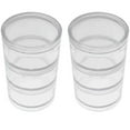 thumbnail image 3 of 12 Empty Clear Jars 2" Cosmetic Screw-On Lid Travel Sample Cream Container Case, 3 of 6
