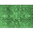 thumbnail image 1 of Ahgly Company Indoor Rectangle Persian Emerald Green Traditional Area Rugs, 4' x 6', 1 of 4