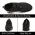 thumbnail image 3 of Stepedia Womens Mens Hiking Water Shoes Barefoot Aqua Shoes Beach Quick Dry Shoes for Boating Fishing Walking Surfing, Black, 3 of 7