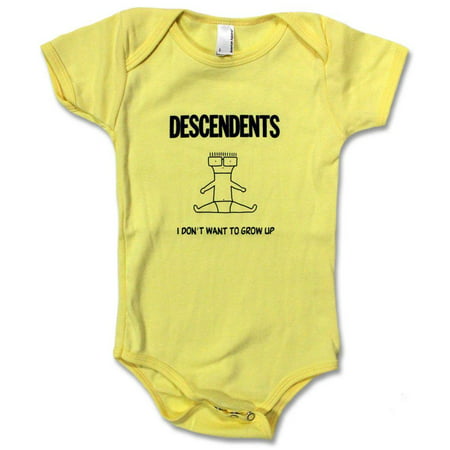 Infant: Descendents- I Don't Want To Grow Up Bodysuit Infant Bodysuit - Yellow