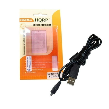 Kodak Easyshare C330 Usb Cable - HQRP USB Cable / Cord for KODAK EASYSHARE C653, C663, C703, C713, C743, C763, C875, C913, CD33, CD40 Digital Camera + HQRP LCD Screen Protector
