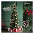 thumbnail image 4 of Árbol Navidad Tipo Lápiz 1.8m Esquimal - Pino Navideño Delgado Verde con Piñas y Bayas, 4 of 6