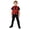 Red, variant on Dress Up America Boys Red Sequin Costume Vest with Bow Tie, Sparkly Party Accessory