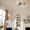 thumbnail image 6 of Telescopic Ceiling Fan Duster Microfiber Long Handle Extendable Dust Removal Brush Washable Reusable High Reach Cleaning Tool For Ceiling Fan Furniture Blinds Home Office Car Interior Cleaning, 6 of 7
