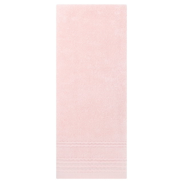 Toallas de mano de patrón a rayas REGALWOVEN, paquete de 2, toalla cómoda y de secado rápido para baño, gimnasio, campamento Rosa 14' x 30'