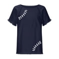 thumbnail image 4 of Camiseta de manga corta estampada casual para mujer OAVQHLG3B Store  lin121212, 4 of 5