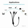 thumbnail image 4 of Zosi 12V 2A Power Supply Adapter Dc 1 To 4 Way Power Splitter Cable For Cameras, 4 of 6