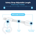 thumbnail image 4 of Baby Proof Me Child Safety Locks, Adjustable Cabinet Locks for Baby Proofing, White, 12-Pack, 4 of 9